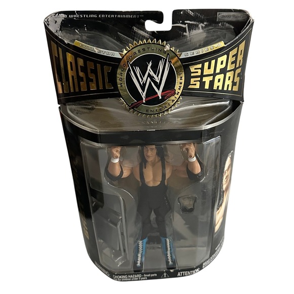 WWE Classic Superstars Bret Hart Action Figure with Chair‎ – Jakks Pacific - Picture 1 of 6